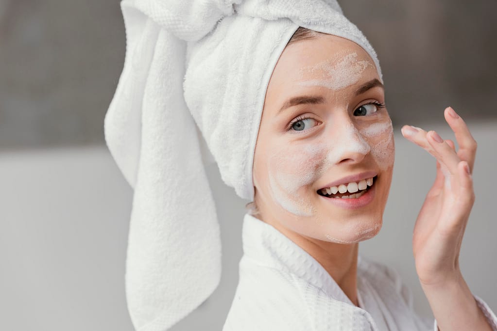 gently wash with soap and water to speed up the fading process