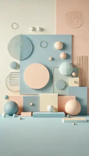 Pastel Geometry: Modern and Stylish Phone Background