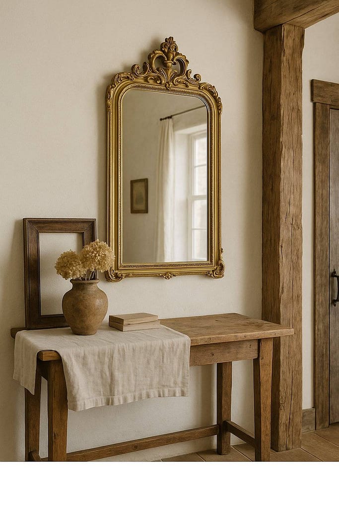 farmhouse trifted mirrors frames