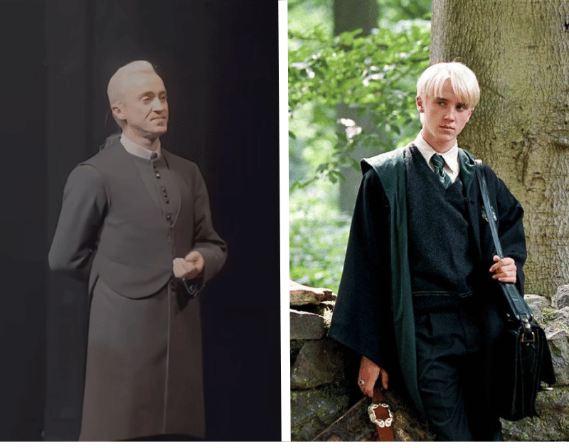 Tom Felton on Brodway as Draco Malfoy
